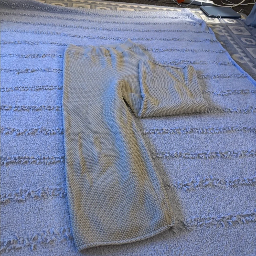 Cozy Sage Waffle Knit Lounge Set Hailee Sweater Set - Picture 12 of 12